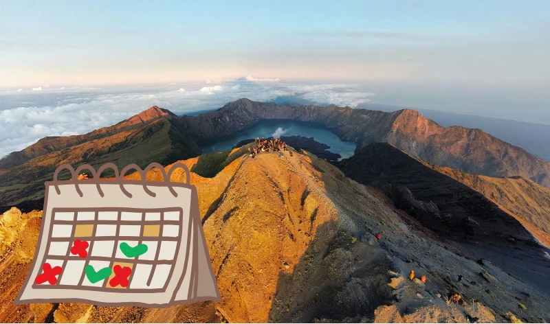 Ben Je Van Plan Om In 2024 Naar De Berg Rinjani Te Wandelen, Bewaar Deze Data Dan! Wandelen Is Niet Mogelijk.