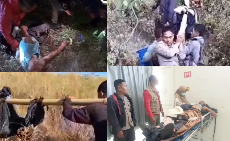 Illegal Climber Has Accident And Injury In Mount Rinjani National Park