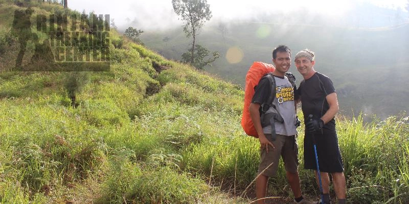 Trekker of Mount Rinjani National Park